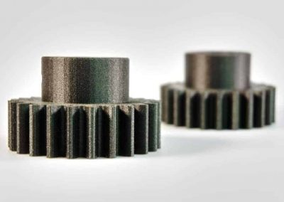 3D Printed Gears Sample Print – Carbon Fiber Nylon Gears